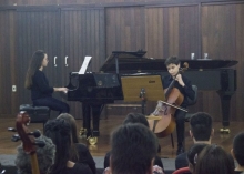 Alunos de piano e violoncelo da Alma apresentaram recital pedagógico